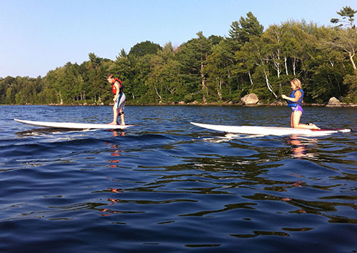 Paddle boarders
